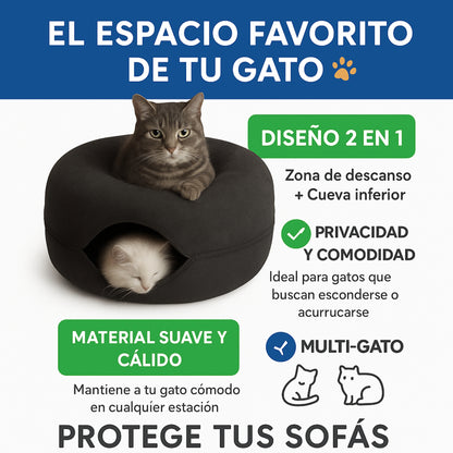 CatCueva - Gris Claro - Tamaño Grande