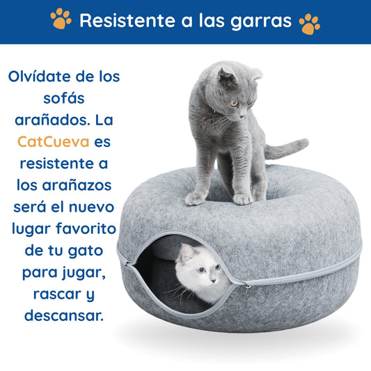CatCueva - Gris Claro - Tamaño Grande